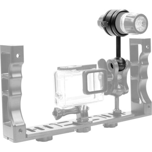 Diving Flashlight Mount Holder Bracket Strobe Arm Adapter Ball Mount for Underwater Photography for Gopro EKEN Action Camera