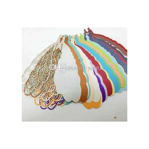 Fashion Hot Laser Cut Paper Place Card Escort Card Cup Card Wine Glass Card Wedding Decoration Wedding Favors and gifts,wedding