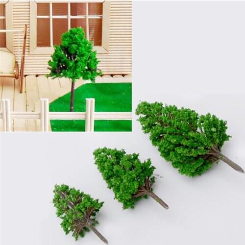 NEW 10Pcs/lot Scale Architectural Mini Model Trees Layout Train Landscape Miniatures Tree Building Kits Toy for Kids