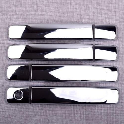NEW 8Pcs/Set Exterior Side Door Handle Cover Trim Fit For Nissan Frontier 2005 2006 2007 2008-2019 (North America) ABS Silver