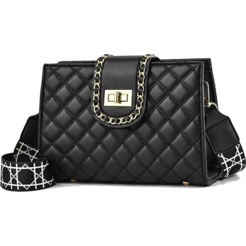 Solid Broadband Female Bag New Fashion Shoulder Bag Ladies Messenger Bag Luxury Designer Bag Ladies Purse Mobile Phone Bag