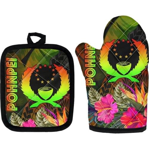 Nightmare Before Christmas Design Insulated Terylene Kitchen Tool Non-slip Microwave Oven Glove Heat Resistant Pot Handle Pad