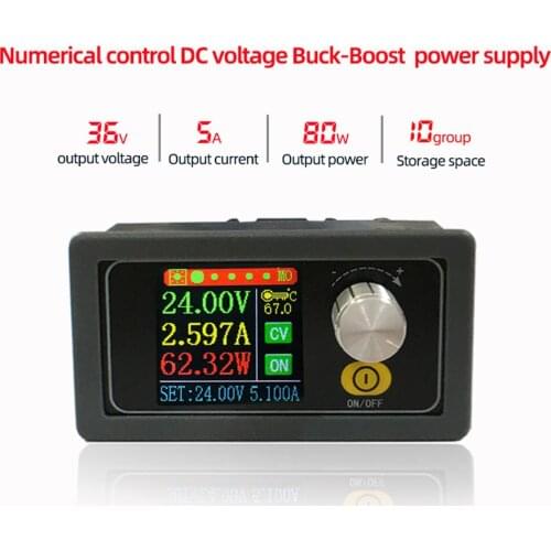 S3580-W S3580 DC DC Buck Boost Converter CC CV 0.6-36V 5A Power Module Adjustable Regulated laboratory power supply variable