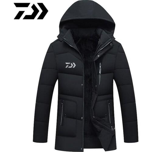 Reflective Daiwa Fishing Clothing Keep Warm Plus Velvet Hiking Windproof Dawa New Clothes Fishing Jacket Fishing Clothes