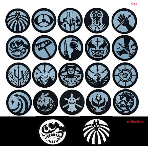 SCP Reflection Film Badge Embroidery Velcro Patch Armband Patriot Tactical Morale Clothing Hat Packaging Patches Bag Accessory