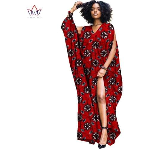 Traditional African Clothing Plush Size African Dashiki Dresses for Women Robe Africaine Femme Long Maxi Tunic Dress WY1843