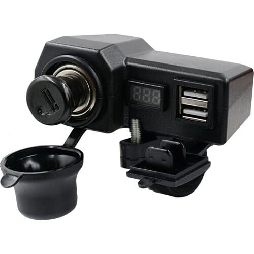 Universal Car Multi-function USB Charger Motorcycle Cigarette Lighter Waterproof Moto Dual USB Joint Mobile Cell Phone Charger