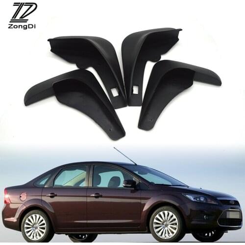 ZD Car Mudflaps Fit For Ford Focus 2 MK2 MK2.5 2005 2006 2007 2008 2009 2010 2011 Accessories Front Rear Mudguards fenders