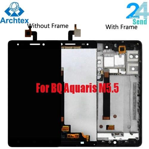 For BQ Aquaris M5.5 LCD Display with Touch Screen Digitizer Assembly Mobile Repair Accessories For BQ M5.5 M 5.5 LCD 5.5 inch