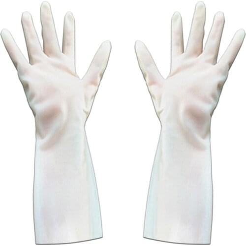 1 Pair of Rubber Gloves Hands Protector for Kitchen Cleaning Dishwashing