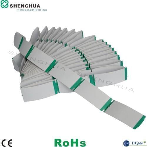 10pcs/pack Reusable UHF Passive RFID Paper Clothing Hang Tags Blank Rewritable Programmable RFID Sticker Label For Customization