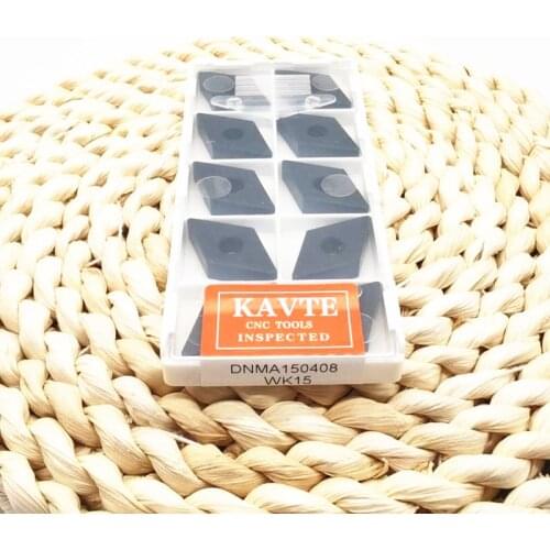 KAVTE 10PCS DNMA150408 WK15 External Turning Tool Carbide Inserts High Quality CNC Lathe Tools For Cast Iron