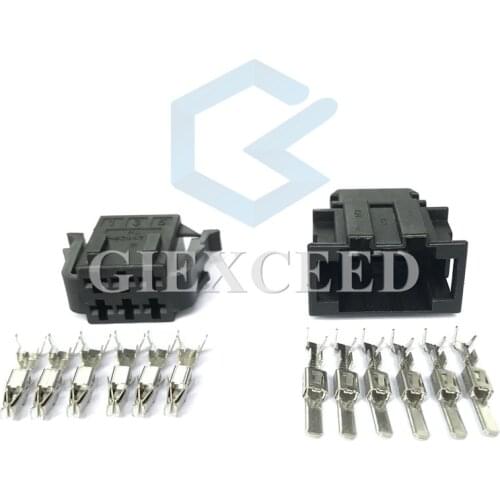 6 Pin 1-929621-1 Sealed Housing Plug Wire Harness Auto Connector For Audi Electric Ventilatio Seat Switch Socket
