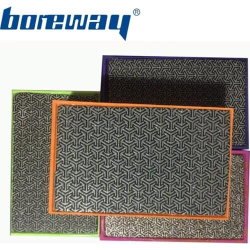 90x55mm 4pcs/lot Diamond Hand Abrasive Electroplated Polishing Sanding Pad For Stone Knife Glass