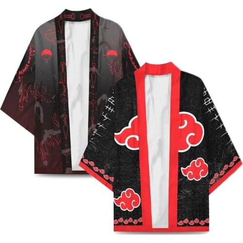 Anime Uchiha Kimono Cloak Cosplay Costumes Hatake Summer Cardigan Haori Shawl Halloween Costume