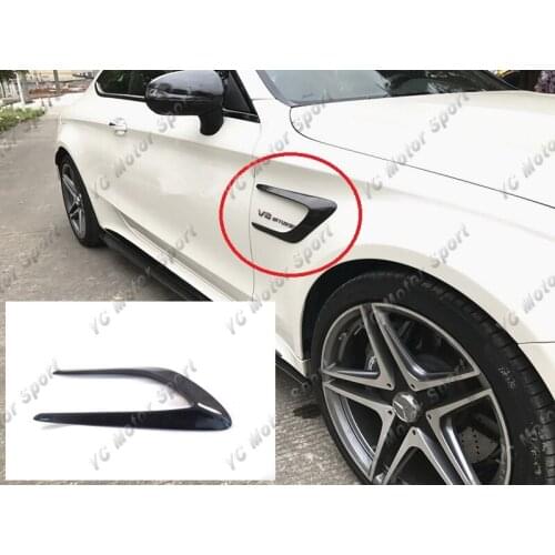 Car Accessories Carbon Fiber Front Fender Vent Fit For 2015-2016 MB W205 C63 Coupe Front Fender Vents