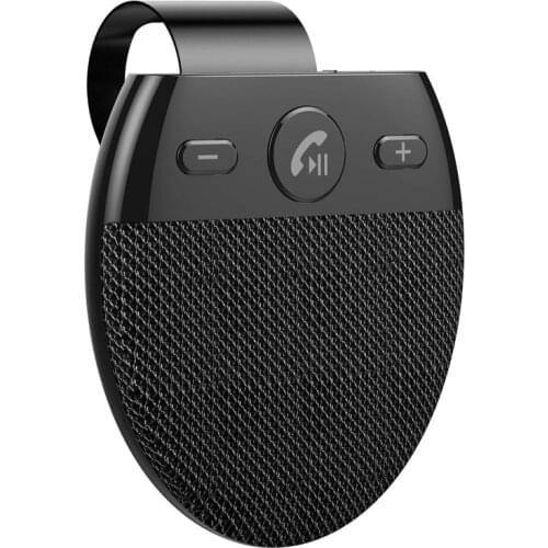 Novel-Wireless Vehicle Car Bluetooth V5.0 Speakers Handsfree Car Kit Hands-Free Bluetooth Sun Visor Speakerphone Black