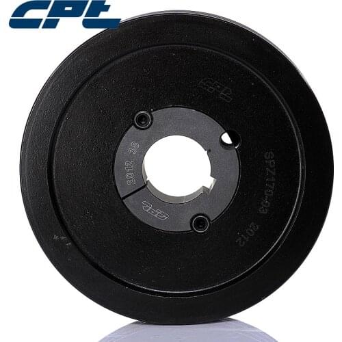 CPT SPZ European standard transmission pulley, 174mm outside diameter, fit 2012 taper lock bush, high grade cast iron material