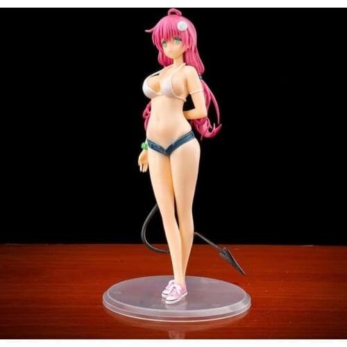 21cm Kawaii Lala Satalin Deviluke Japan Anime Action Figure PVC Toy Cute To LOVE Swimsuit Doll Room Decor Birthday Gift for Boys