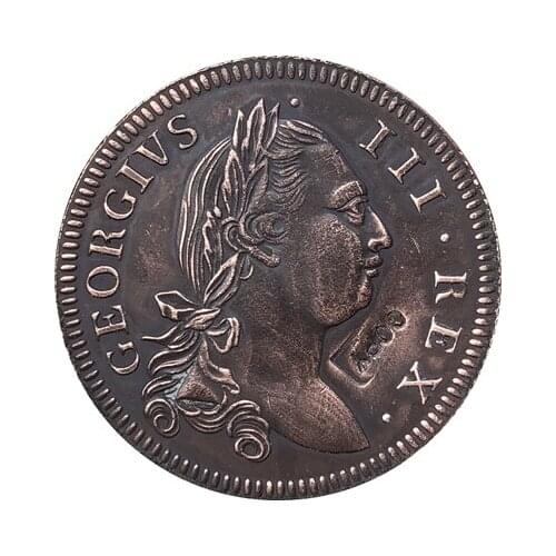 Ireland George III 1/2 Penny 1775 coins copy