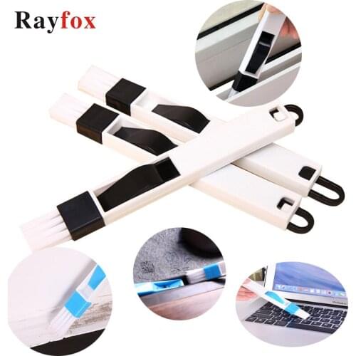 2 in1 Multifunction Computer Window Cleaning Brush Window Groove Household Keyboard Nook Cranny Dust Shovel Window Track Cleaner