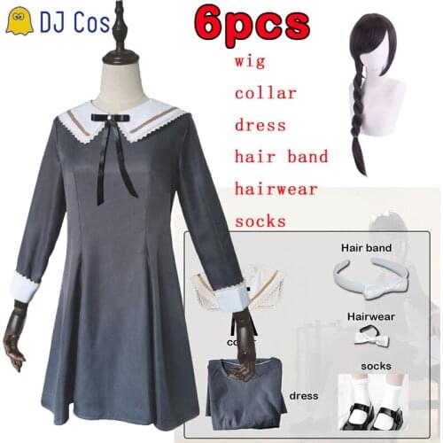 Neiru Aonuma WONDER EGG PRIORITY Anime Cosplay Costume Braid Wig Dress Headwear Socks Party Role Play Uniform Girls Women