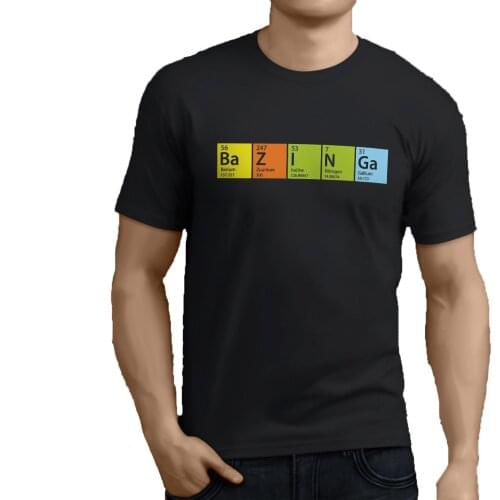 New Popular Bazinga The Big Bang Theory POAH Mens Black T-Shirt Men Cotton Tees Streetwear Harajuku Tops t shirt Fashion