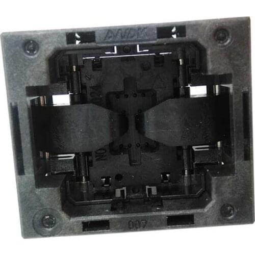 QFN8 MLF8 Burn in Socket Open Top Pogo Pin IC Test Socket Pitch 1.27mm Chip Size 6x8 Flash Adapter Programming Socket