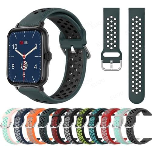 Breathable Sports Silicone Strap For COLMI P8 Plus P12 Smartwatch Wristband For COLMI V31Land 2S Bracelet Replace Accessories