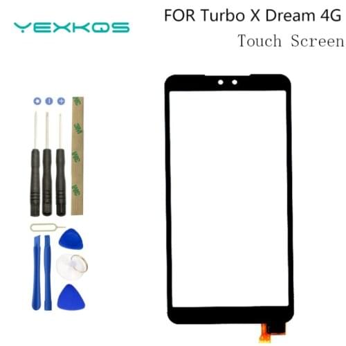 5.5'' Original For Turbo X Dream 4G Touch Screen Digitizer Sensor Assembly Glass Panel Touch Screen For Turbo X Dream 4G + tool