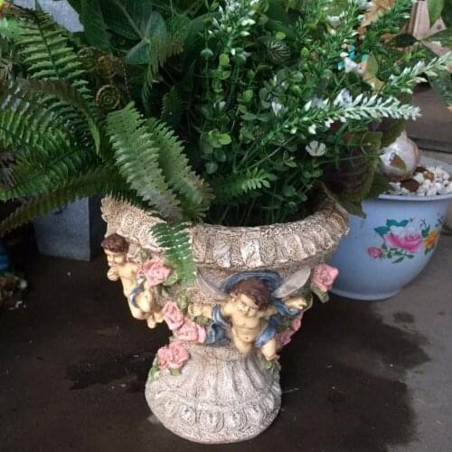 Nordic Venus Statue Yard Balcony Cement Vase Figurines Home Furnishing Goddess Head Flowerpot Greek Large Succulents