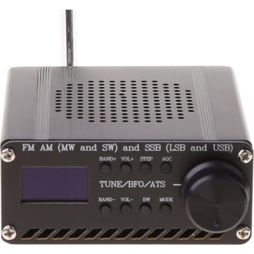 Assembled SI4732 All Band Radio Receiver FM AM (MW & SW) SSB (LSB & USB) with lithium battery + Antenna + Speaker + Case A08 21