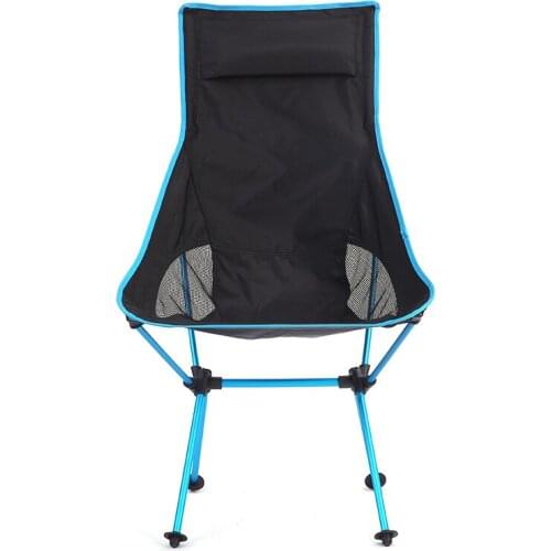 Outdoor Camping Chair Oxford Cloth Portable Folding Lengthen Camping Ultralight Chair Seat for Fishing Festival Picnic BBQ Beach
