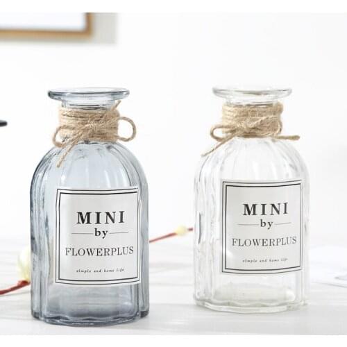 Vase Nordic Glass Home Decor Decoracion Salon Casa Macetas Decorativas статуэтки для интерьера ваза для цветов стекло Wazon