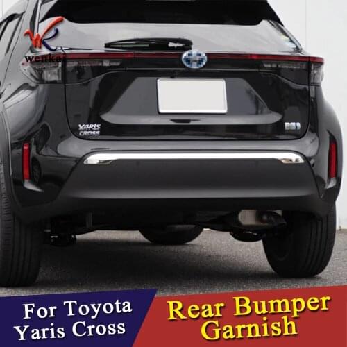 Rear Bumper Protection Guard Garnish Cover Trim For Toyota Yaris Cross 2020 Car Accessories ABS Chrome