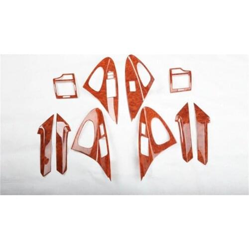 1lot Car stickers ABS Gloss wooden grain inside decoration cover for 2006-2011 Toyota camry MK6