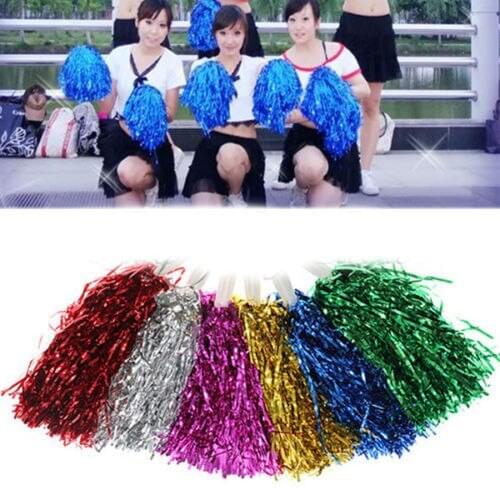 Concert Color Select You Like 1*Cheerleader 's Cheering Pom Poms Apply To Sports Match And Vocal Game Pompoms Cheap Practical