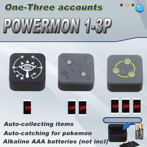 10PCS 1P 2P 3P Powermon Auto Catch Game Accessory For Powermon Go Plus IOS/Android Auto Catch Removable Battery