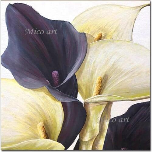 100% Handmade Tulip Flower Picture Oil Painting Modern Home Wall Decoration Oil Painting Canvas Art Paintings Unframed Artwork