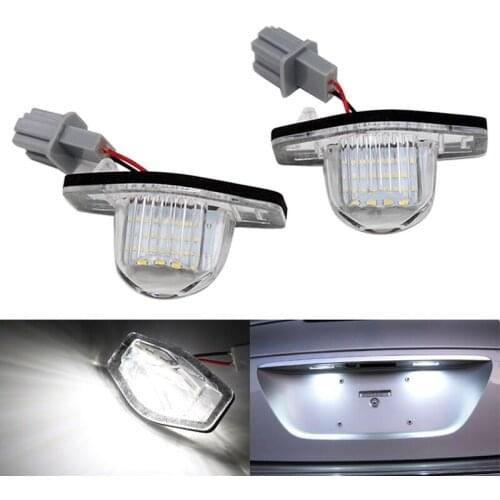 2Pcs/set Hot Sale LED License Number Plate Light for Honda Crosstour/CR-V/FR-V/HR-V/Insight/Jazz (Fit)/Odyssey/Stream