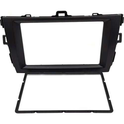 2DIN Car Refitting Radio Stereo DVD Frame Black For Toyota Corolla 2008-2010