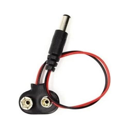 5PCS T type 9V DC Battery Power Cable Barrel Jack Contor for Arduino New