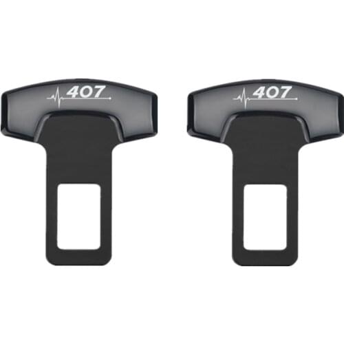 For Peugeot 407 accessories Car Belt Buckles Safty Belt Alarm Canceler Stopper 2pcs