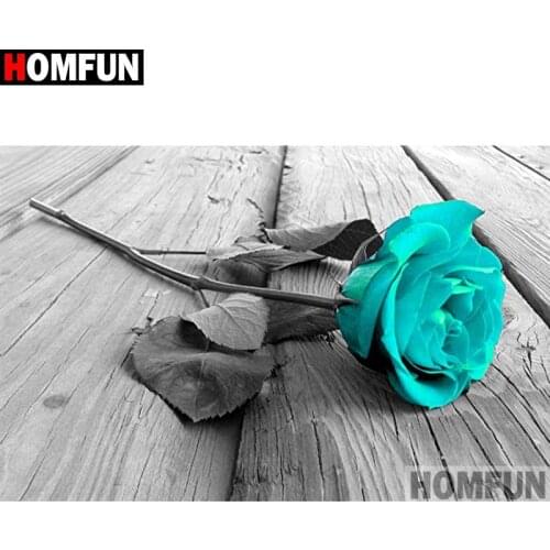 HOMFUN Full Square/Round Drill 5D DIY Diamond Painting "Green flower" Embroidery Cross Stitch 5D Home Decor Gift A16588