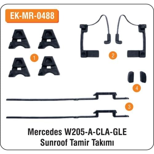 ALTEC Mercedes W205-A-CLA-GLE For Sunroof Repair Kit EK-MR-0488