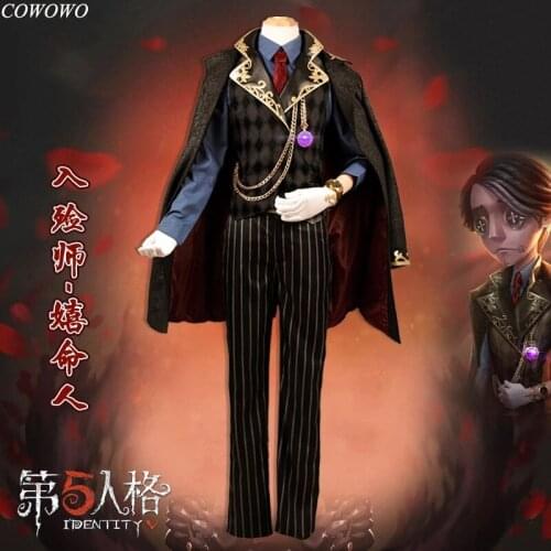 Anime Identity V Departures Aesop Carl XiMingRen Skin Gothic Uniform Party Outfit Cosplay Costume Women Halloween Free Shipping