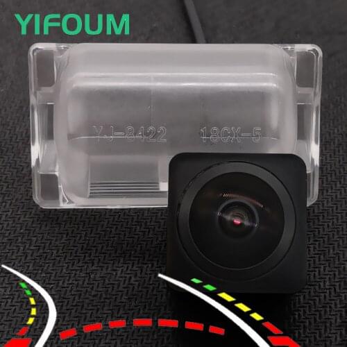 AHD Fisheye 12LED Dynamic Trajectory Car Rear View Wireless Camera For Mazda CX-5 KF CX-9 2016-2019/Mazda 6 M6 Wagon 2013-2018
