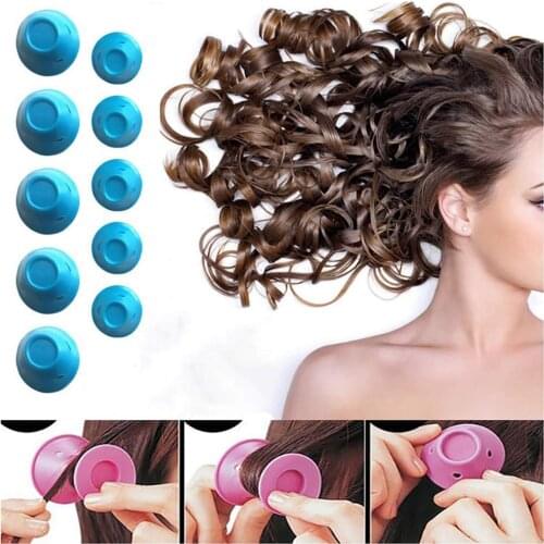 40Pcs Hair Rollers Silicone Hair Curlers Set Sleeping Hair Curler No Heat Soft Rubber Hair Curler With 1 Bonnet Hood Hairdryer