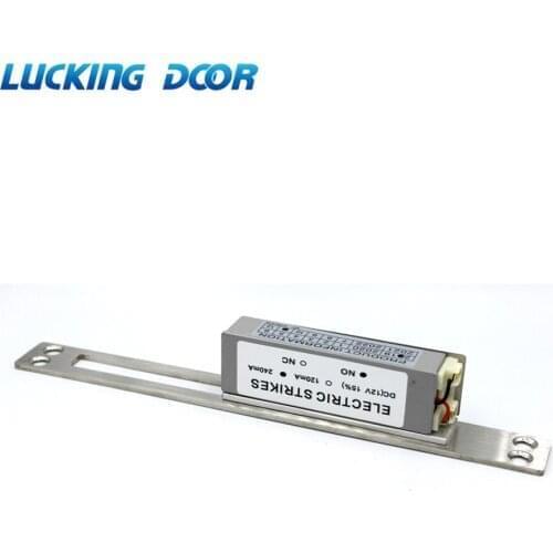 DC 12V Electric Strike lock Fail Secure Fail Safe NO NC Electric Strike Door Lock Long panel Dual port