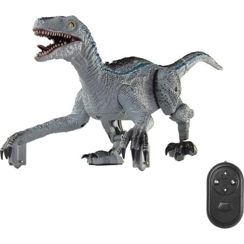 Remote Control Dinosaur Toys Walking Robot Dinosaur Roaring Sound Simulation Velociraptor RC Electronic Dinosaur Toy